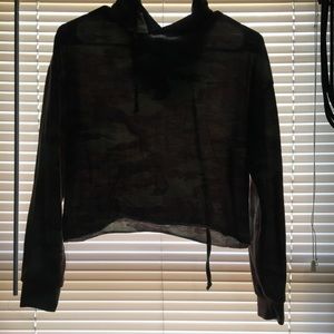 Camouflage hooded Croptop